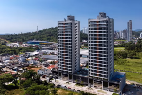 Fachada do Edifício Brava Garden Home Club - Praia Brava, Itajaí