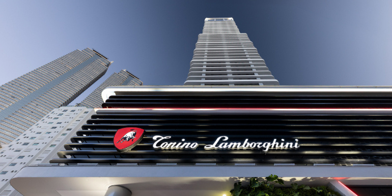 Fachada do Edifício Tonino Lamborghini Residences - Quadra Mar, Balneário Camboriú