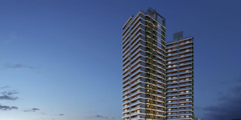 Fachada do Edifício Artefacto Towers na Praia Brava, Itajaí, SC