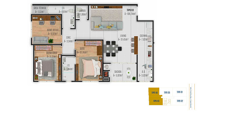Quadro 13 do empreendimento