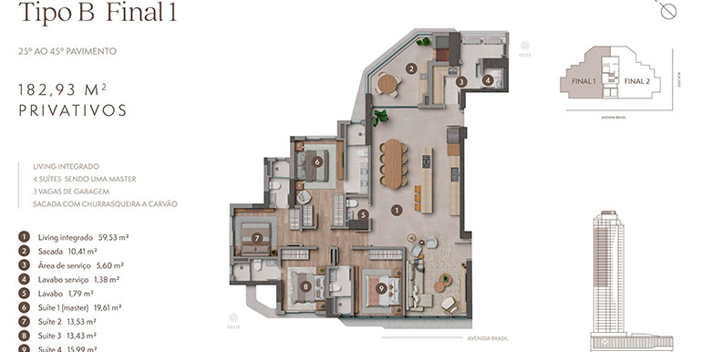 Projeção 35 do imóvel