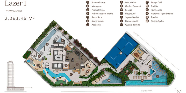 Panorama 8 do Ed. Alaia situado em BC