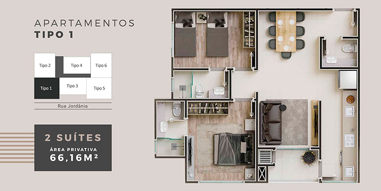 Paisagem 6 do Edifício ROC Jordânia localizado em Balneário Camboriú