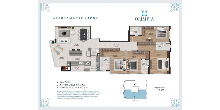 Retrato 3 do Edifício Olimpia localizado em Balneário Camboriú