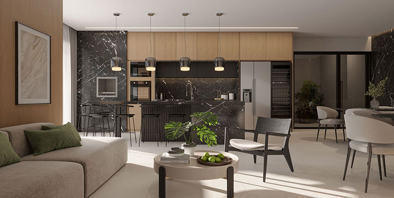 Cenário 9 do Edifício Positano localizado na Praia Brava, Itajaí