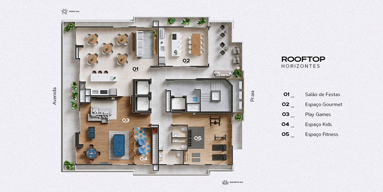 Visual 12 do Ed. Salt situado na Praia Brava, Itajaí