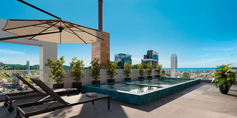 Panorama 8 do Ed. Salt situado na Praia Brava, Itajaí