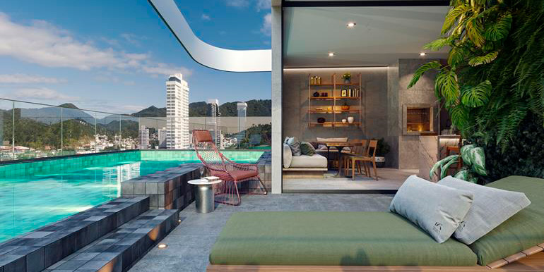 Vista 4 do Ed. Brava Sixteen situado na Praia Brava, Itajaí