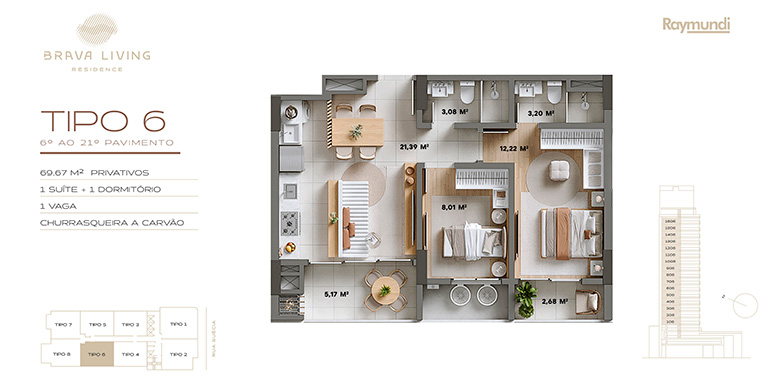 Vistalização 34 do empreendimento