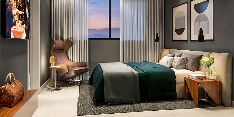 Vista 4 do Ed. Costa Maya situado na Meia Praia, Itapema