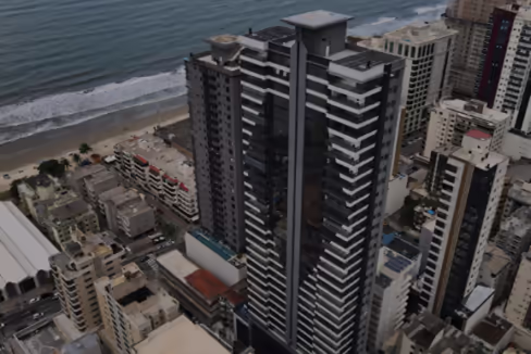 Fachada do Edifício Diamond Tower - Meia Praia, Itapema