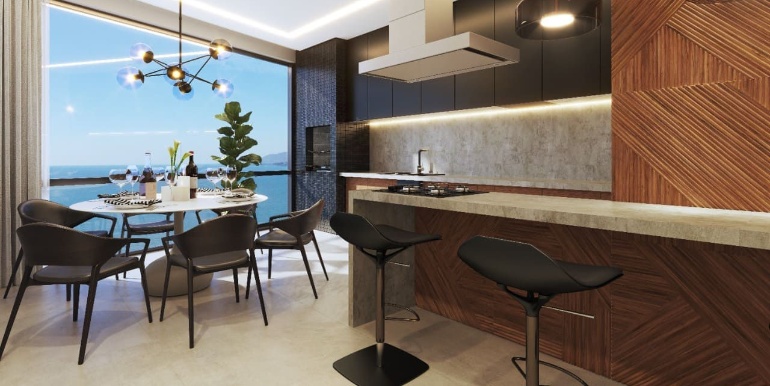 Panorama 8 do Ed. Helsinki Home situado em Balneário Perequê, Porto Belo