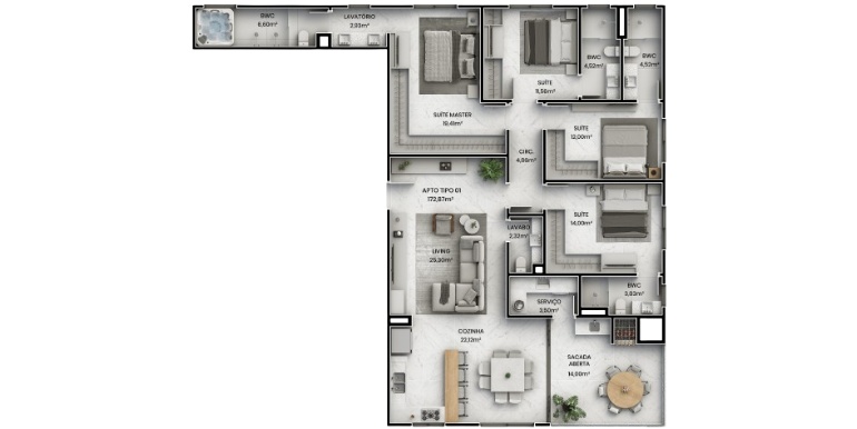 Silhueta 18 da propriedade