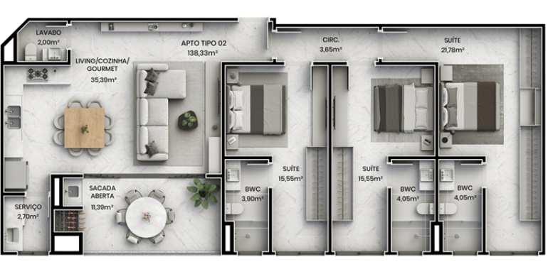 Painel 19 do empreendimento