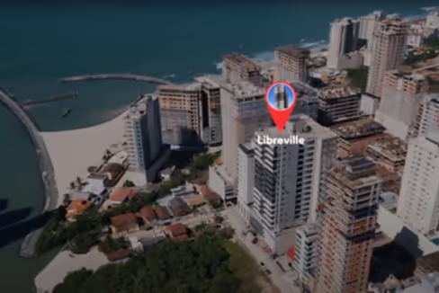 Fachada do Edifício Libreville - Balneário Perequê, Porto Belo