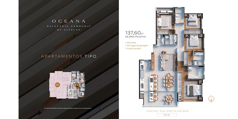 Vista 4 do Ed. Oceana situado em BC