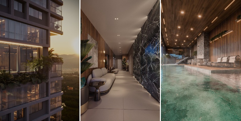 Panorama 8 do Ed. Sea Home Design situado em Balneário Perequê, Porto Belo