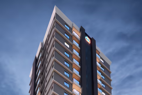 Fachada do Edifício Beach Tower - Balneário Perequê, Porto Belo