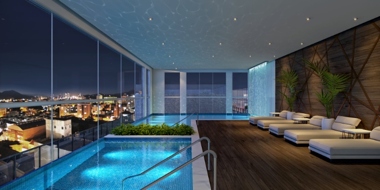 Cenário 9 do Edifício Algarve localizado na Meia Praia, Itapema