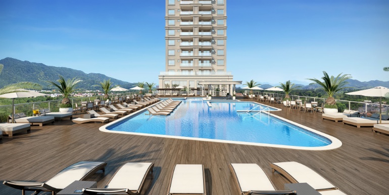 Paisagem 6 do Edifício Algarve localizado na Meia Praia, Itapema