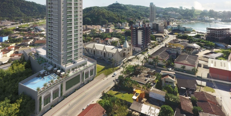 Vista 4 do Ed. Belmare situado em Itapema