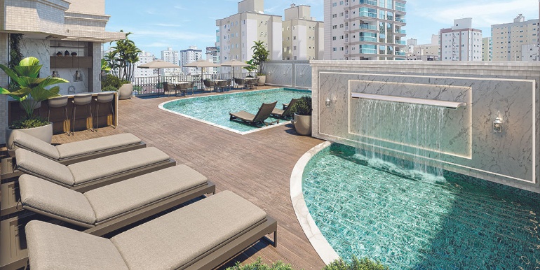 Paisagem 6 do Edifício Berilo Palace Residence localizado na Meia Praia, Itapema