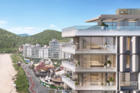 Fachada do Edifício Bravo Residences - Praia Brava, Itajaí