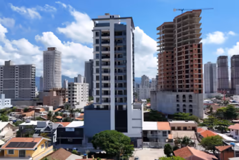 Fachada do Edifício Celebrare Residence - Balneário Perequê, Porto Belo