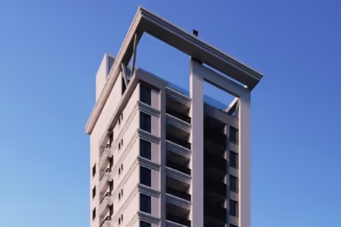 Fachada do Edifício Celebrare Residence - Balneário Perequê, Porto Belo
