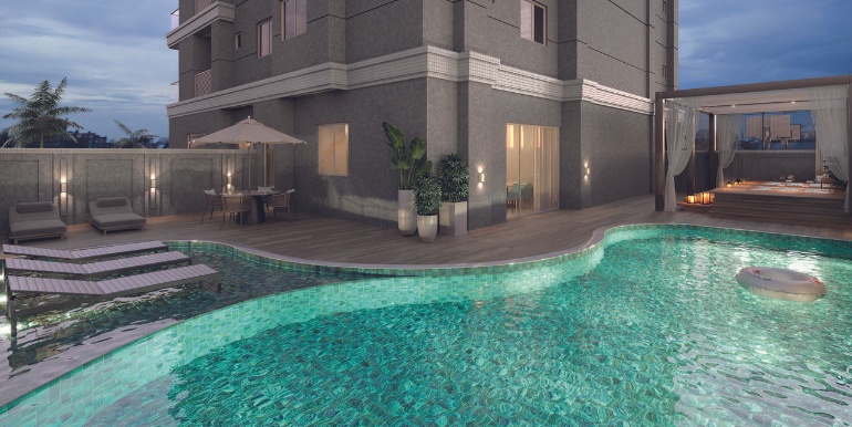 Cenário 9 do Edifício Diamante Residence localizado na Meia Praia, Itapema