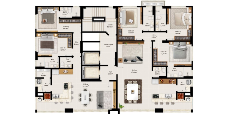 Quadro 13 do empreendimento