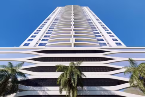 Fachada do Edifício Grand Unique Tower - Meia Praia, Itapema