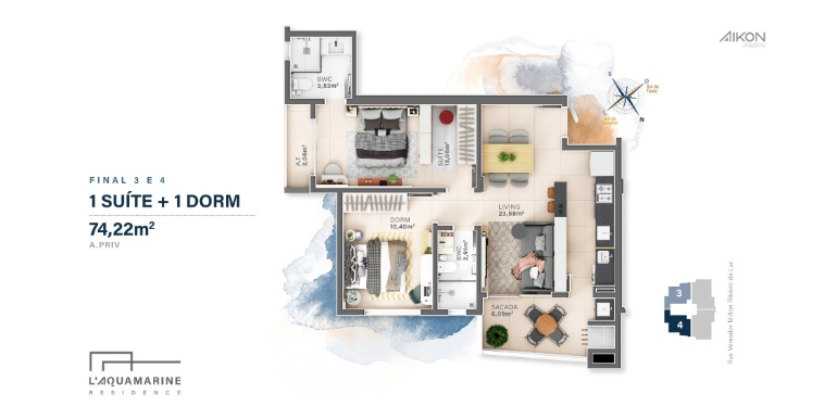 Vistalização 34 do empreendimento