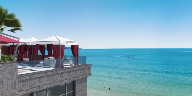 Panorama 8 do Ed. Latitude Residences situado na Meia Praia, Itapema