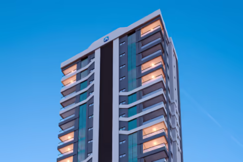 Fachada do Edifício Le Voyage Residence - Meia Praia, Itapema