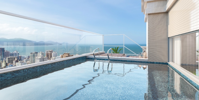 Visual 12 do Ed. Liberty situado na Meia Praia, Itapema