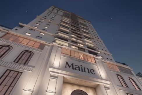 Fachada do Edifício Maine - Meia Praia, Itapema