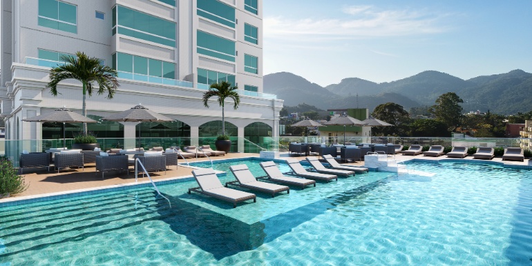 Panorama 8 do Ed. Meridian Tower situado em Itapema