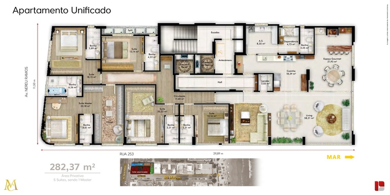 Painel 19 do empreendimento