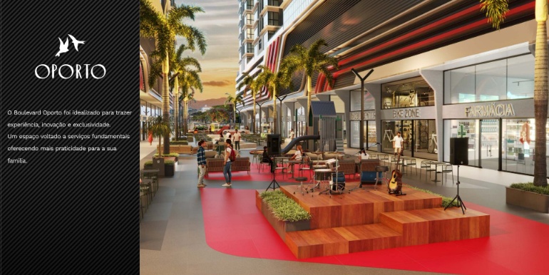 Panorama 8 do Ed. Oporto situado em Balneário Perequê, Porto Belo