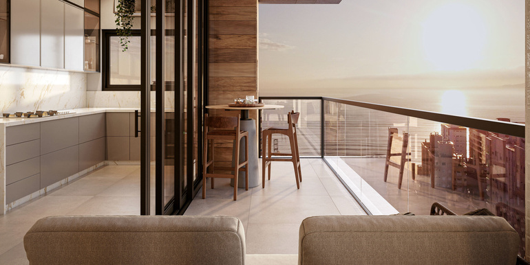 Paisagem 6 do Edifício Porto Verano localizado na Meia Praia, Itapema