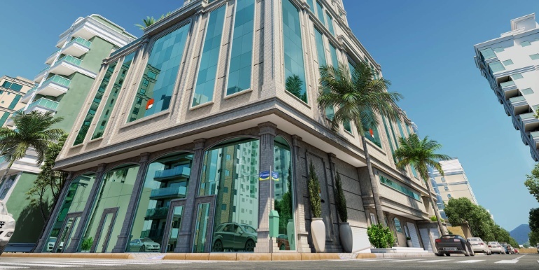 Vista 4 do Ed. Prisma situado na Meia Praia, Itapema