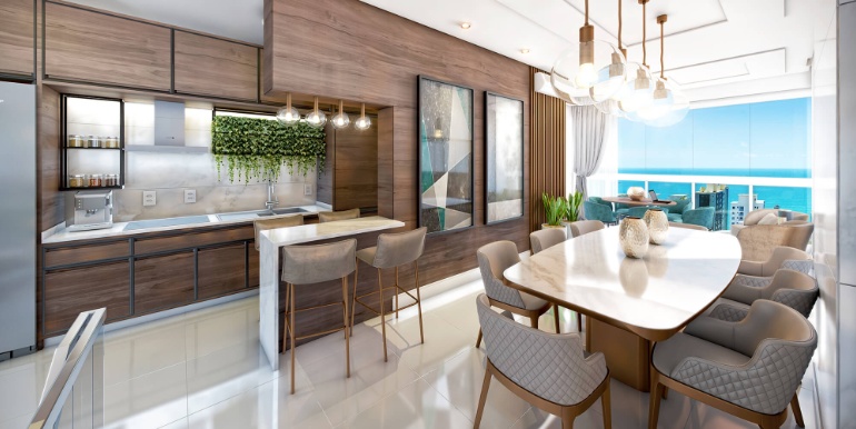 Cenário 9 do Edifício Prisma localizado na Meia Praia, Itapema