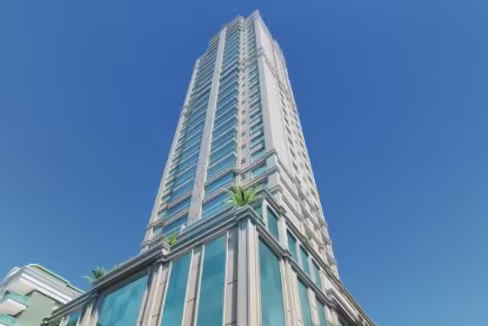 Fachada do Edifício Prisma - Meia Praia, Itapema