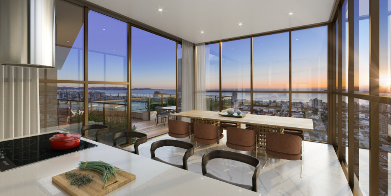Panorama 8 do Ed. Quest Residence situado em Balneário Perequê, Porto Belo