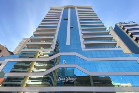 Fachada do Edifício San Diego Residence - Meia Praia, Itapema