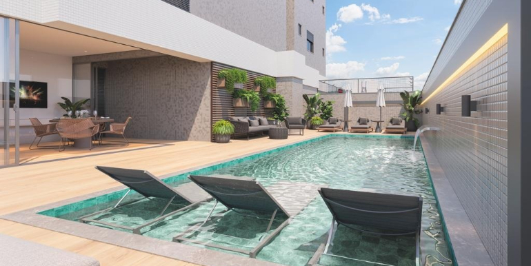Cenário 9 do Edifício Santiago Residencial localizado na Meia Praia, Itapema