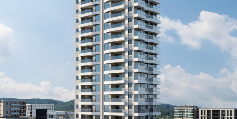 Vista 4 do Ed. Santiago Residencial situado na Meia Praia, Itapema