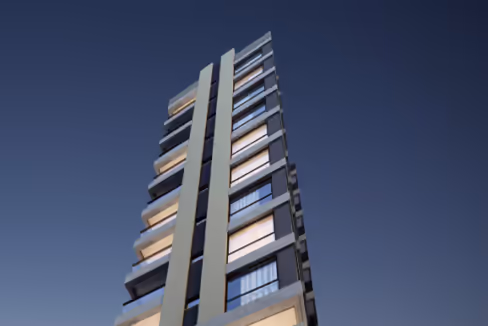 Fachada do Edifício Torre Atlântico - Balneário Perequê, Porto Belo