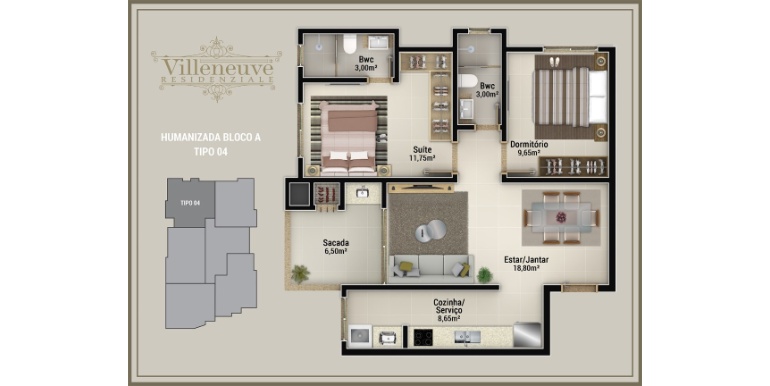 Quadro 13 do empreendimento